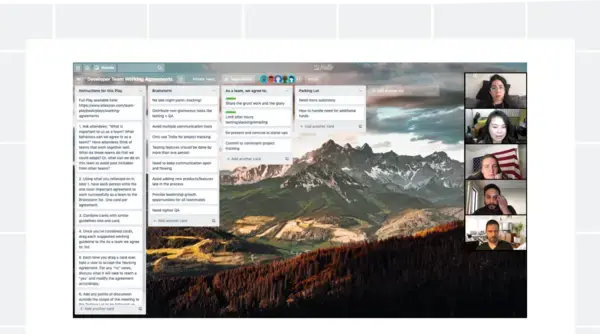 Tableau avec des post-its